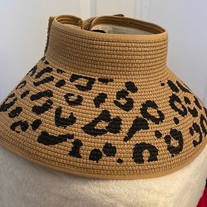 Visor cheetah hat